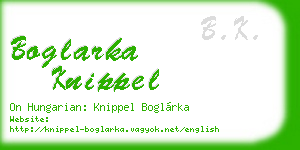 boglarka knippel business card